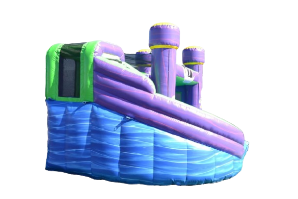 4 X Fun IJUMP Bouncy House Side Angle